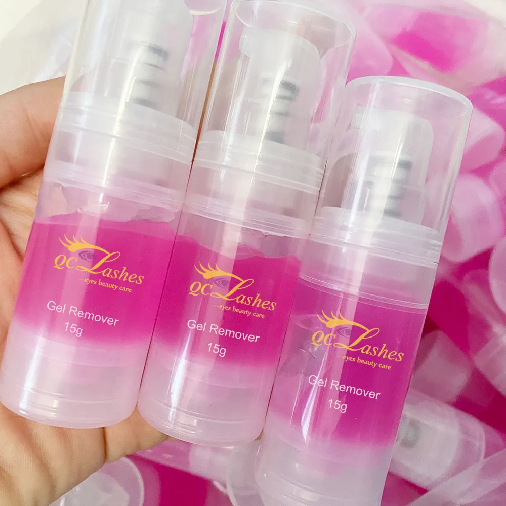 

Private Label Eyelash Glue Remover Fast Remove Glue Korea Pink Gel Remover For Beauty Salon Eyelash Extension
