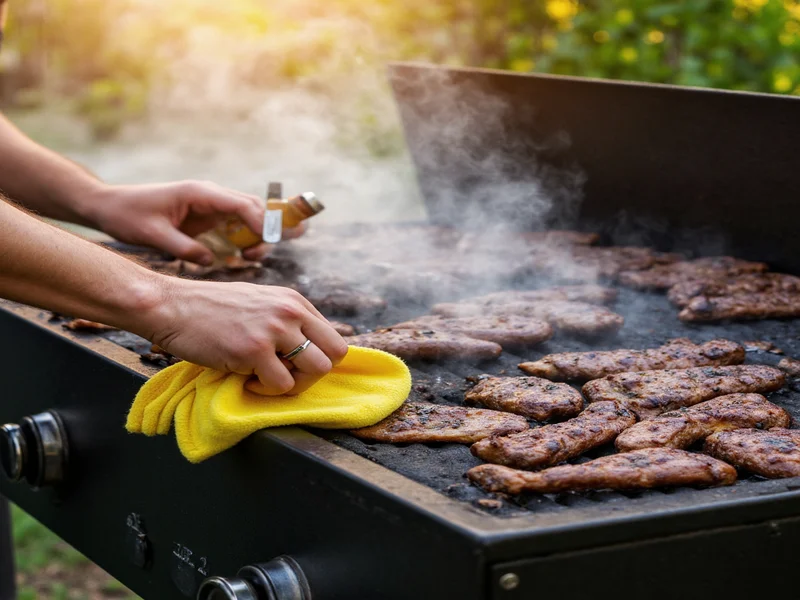 Proper cleaning technique for custom barbecue grill
