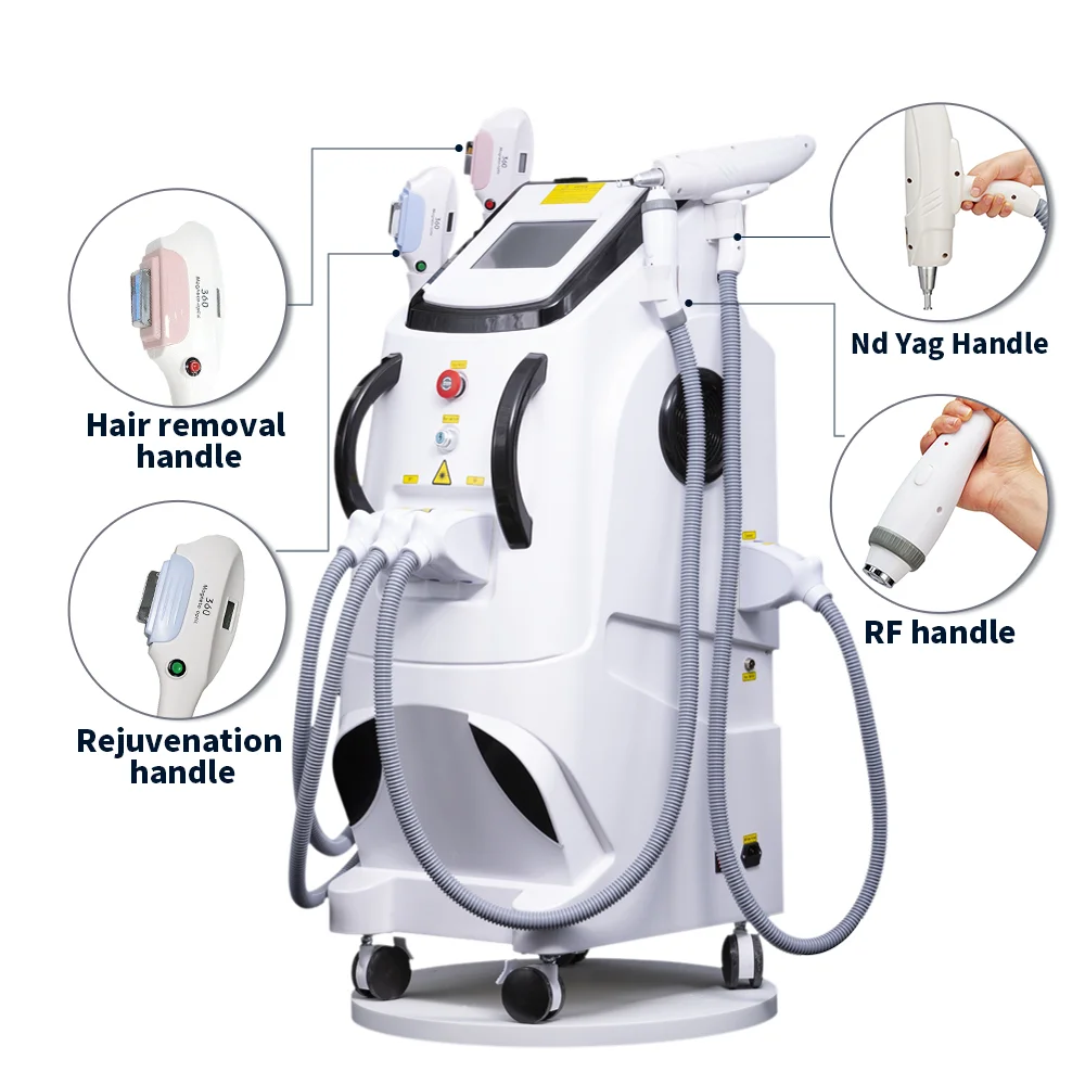 

4 in 1 wholesale cheap price 360 Magneto optic machine laser hair removal IPL machine