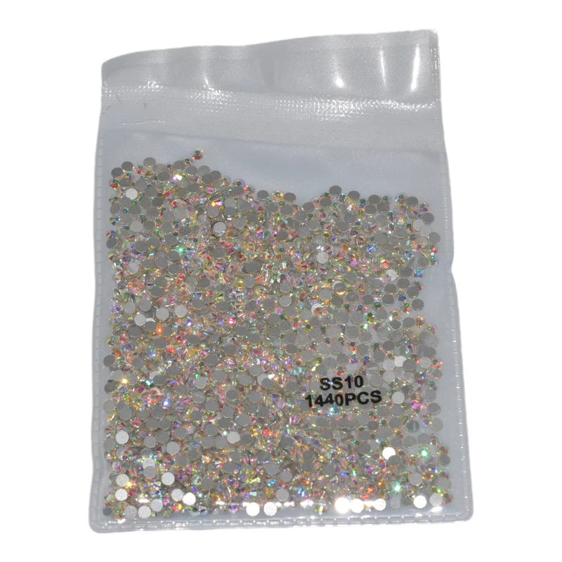 

Wholesale 3D Flatback Non Hotfix Glass Stone Design Nail Art Crystal Rhinestones Decoration, Over 50 colors