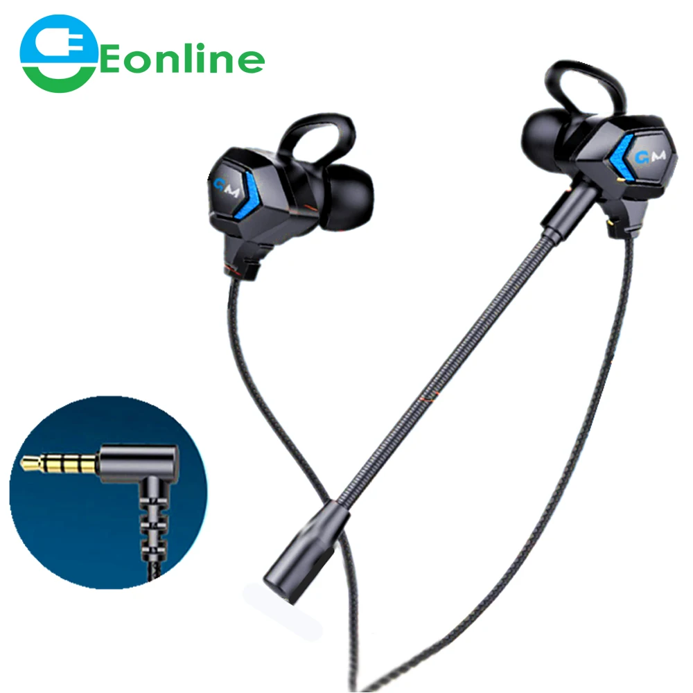 

Original G28 HD Earphone Dual mic Bass Subwoofer Titanium plating Diaphragm Dynamic unit Gaming headphones for phone PC