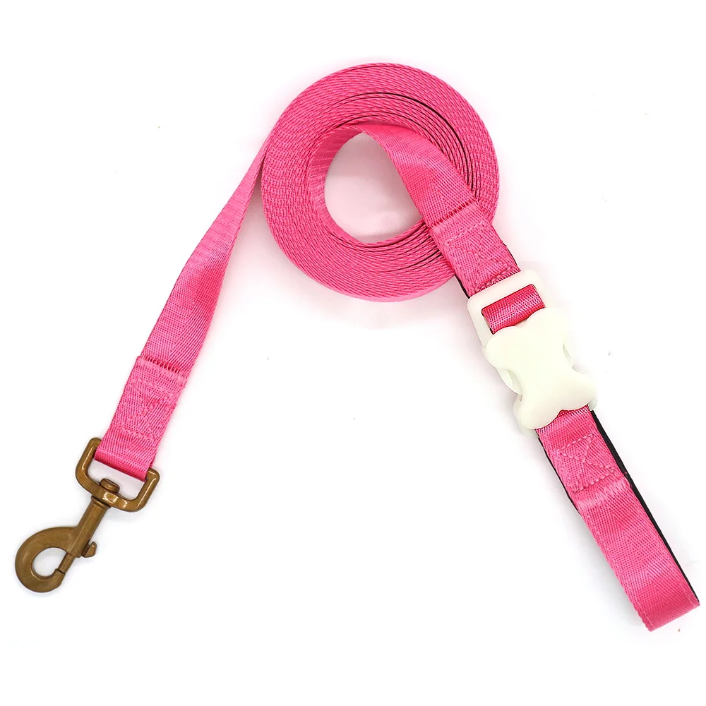 

BELT CROWN RTS training Pet Dog Leash in Nylon with Neoprene Handle POM Noctilucous Buckle All Size for Dog Harness Leash 6ft