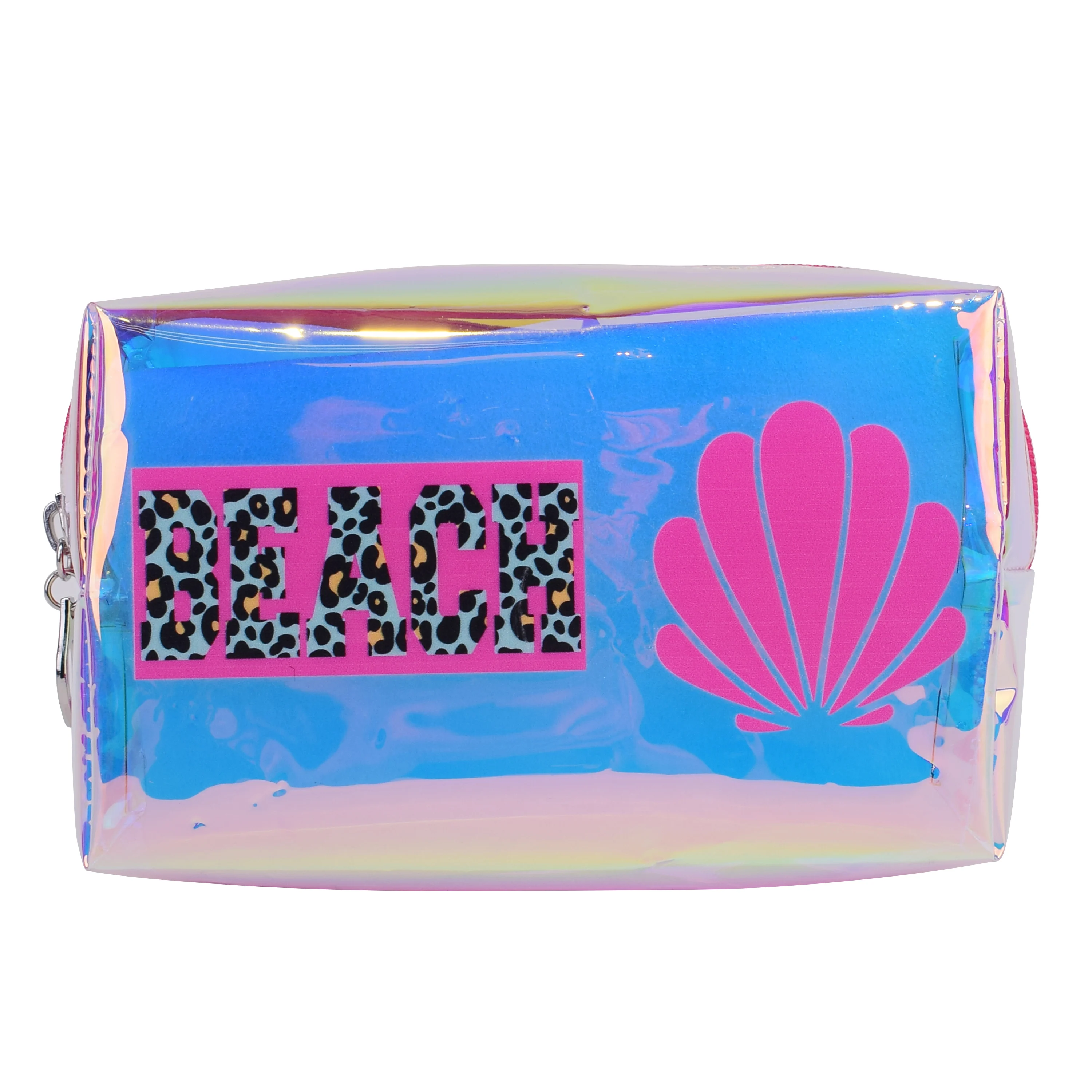 

Custom Logo Laser Makeup Pouch Iridescent Holographic Transparent Bag Clear Personalized Printing TPU PVC Cosmetic Bag, Assorted