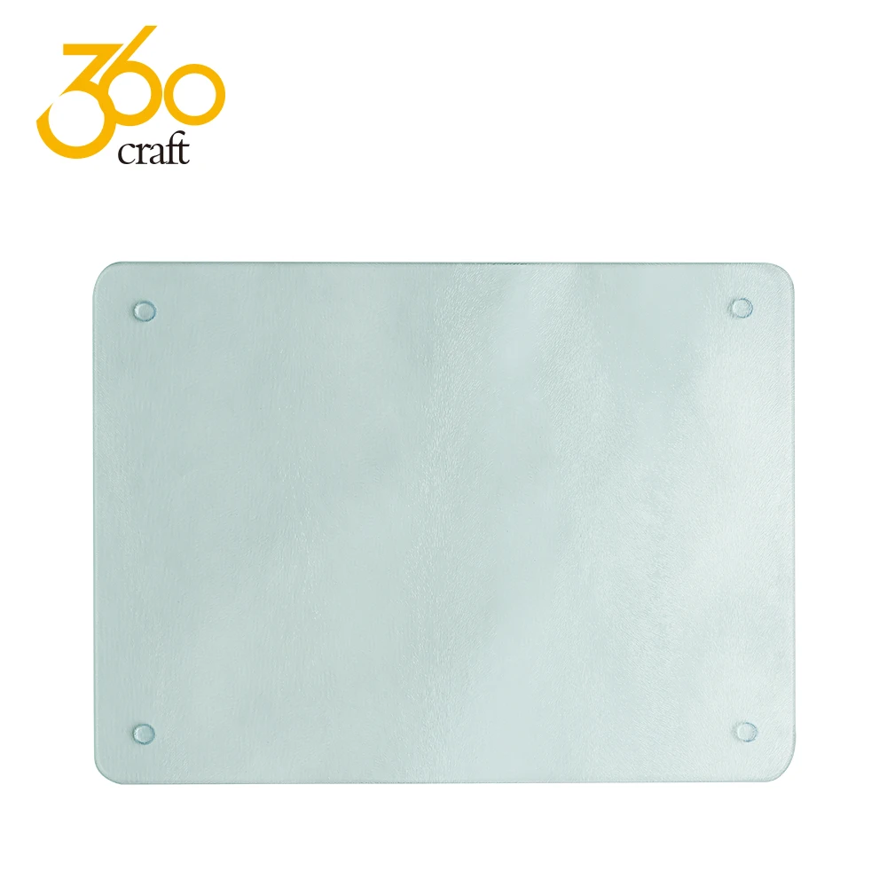 

Decorative Custom Sublimation Blank Square Clear Glass Cutting Board In Rectangle, Sublimation white blank