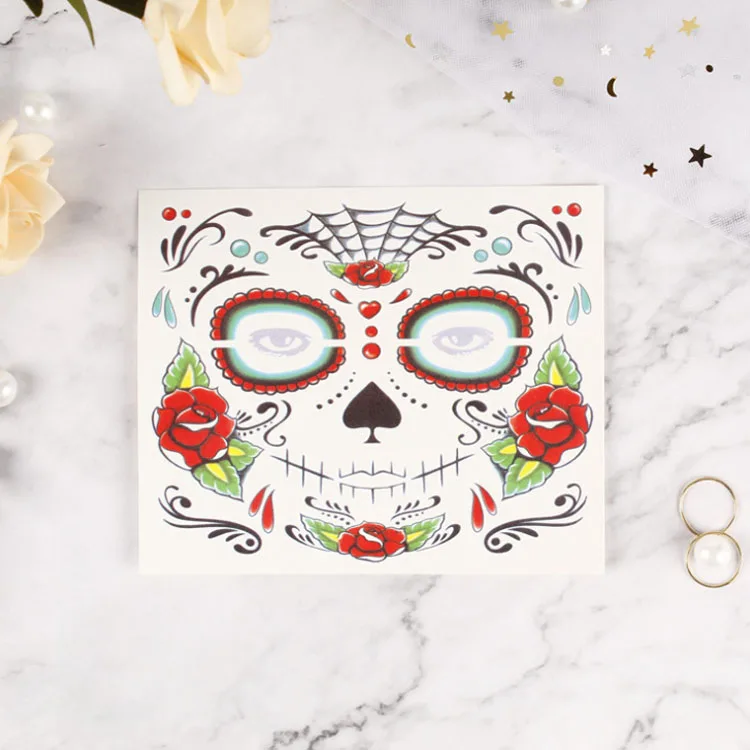 

Wholesale Water Transfer 3d Waterproof Various Type Face Tattoo Sticker