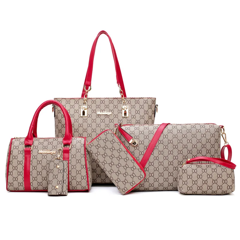 

Manufacturer Supplier China cheap leather handbags handbags for women ladies purse handbag sets, 5 colors