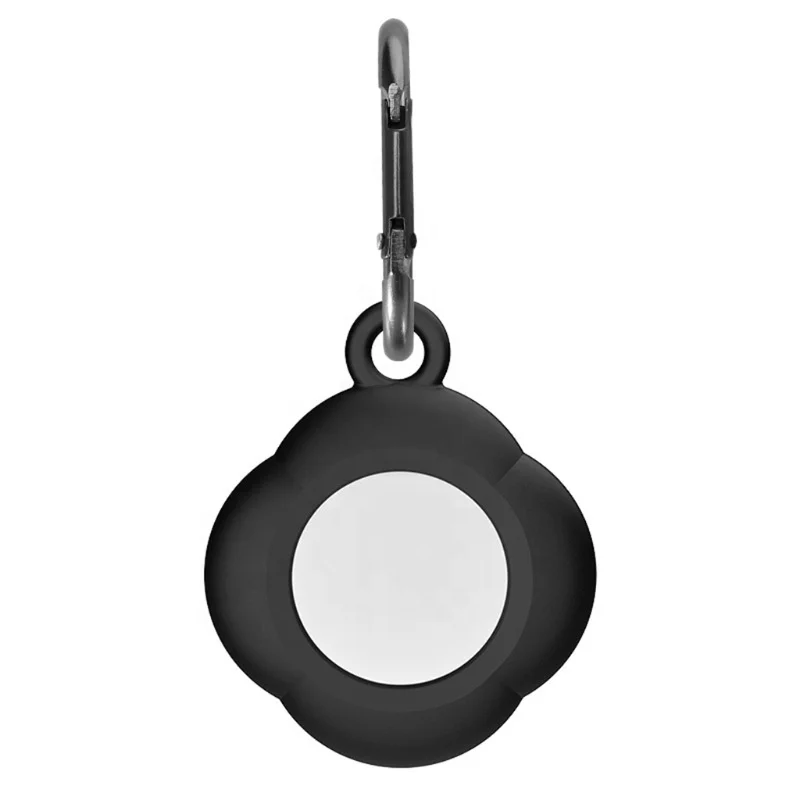 

For Airtags Keychain Anti-lost Pet Locator Silicone Case With hook Soft key Ring Protector Cover Case For Air Tags
