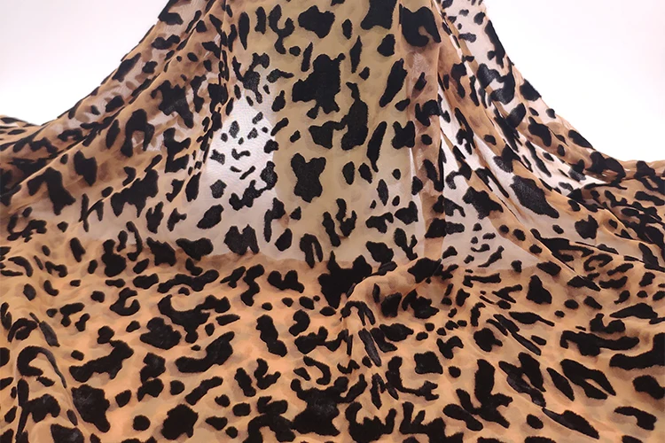 woven nylon viscose velvet silk fabric velvet burnout fabric for