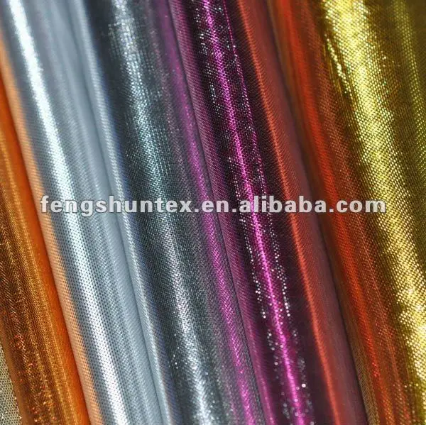 
wholesale price shiny metallic fabrics 