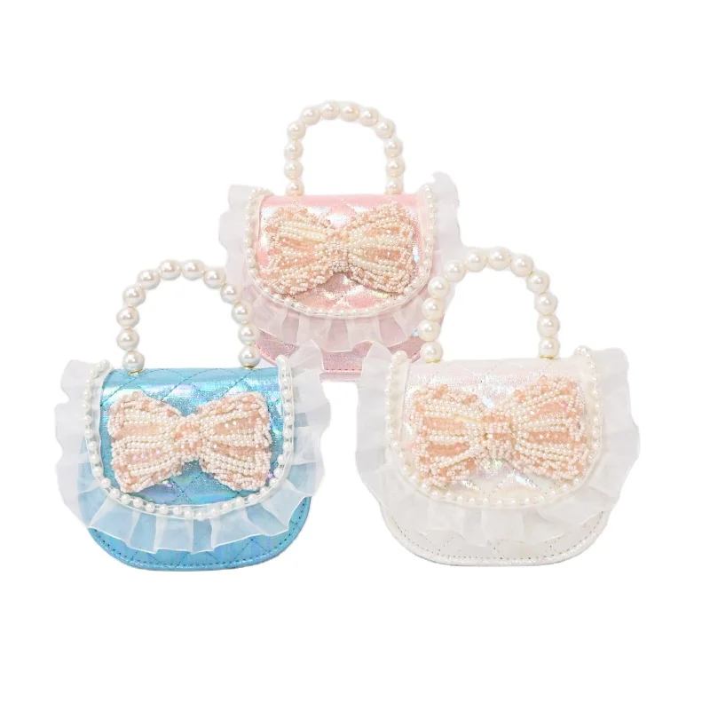 

Mini Hand Bags For Girls Fashion Cute Handmade Baby Purses Handbags Kids, 3 colors