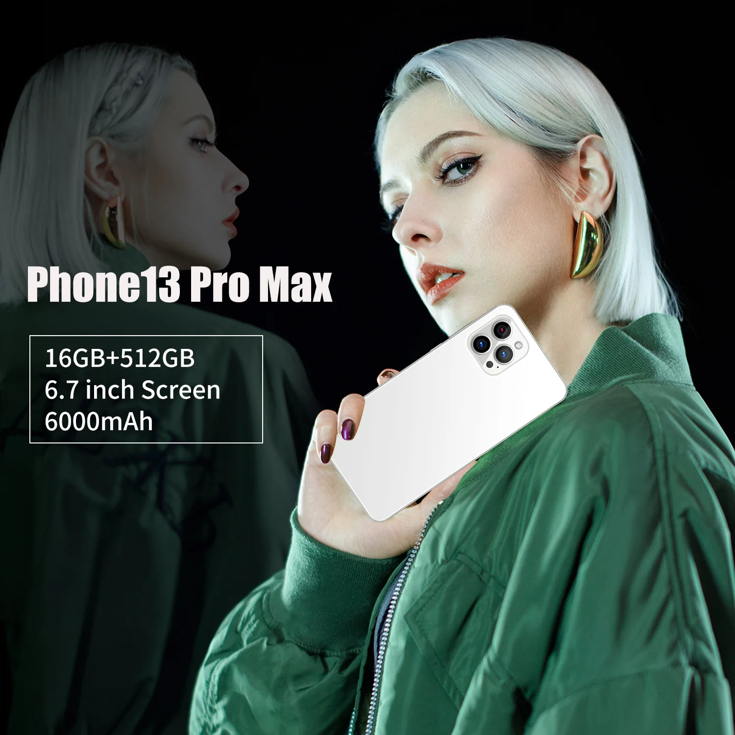 

2021 I13 Pro Max 6.7 Inch 16gb + 512gb Android Smartphone 10 Core 5g Let Phone 3 Camera Face Id Unlocked Version Mobile Phone