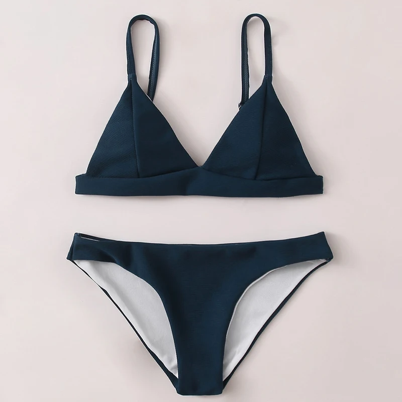 

Bikini Set Women Triangle Sexy Two Pieces Swimwear 2021 New Girl Beach Bathing Suit Swimsuits Bikini, Customized color