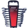 Professional CRV 10pcs Ratchet Spanner Set