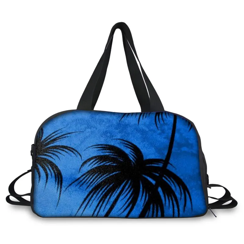 

Palm Trees Custom Foldable Luggage Travel Shoe Bags Ladies Duffel Bag For Travel Accessories
