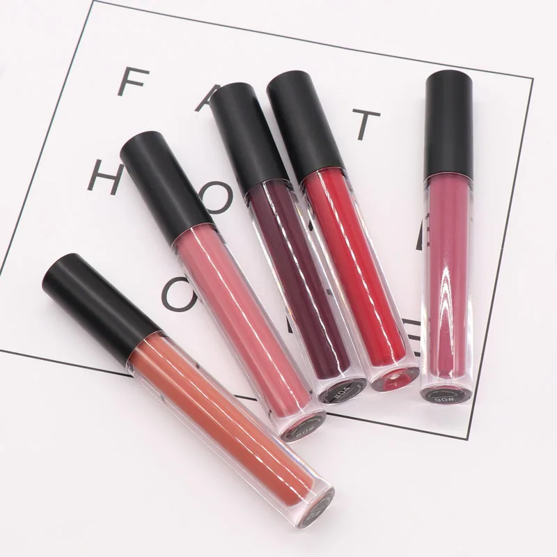 

8 Colors Matte Lip Gloss Vendor Liquid Lipstick Private Label Custom Lip Gloss Base