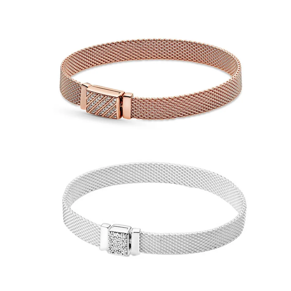

925 Sterling Silver Wholesale Accessories Bracelet Fashion Bangle Diamond Bracelet Women Diy Bracelet Chains For Jewelry Making