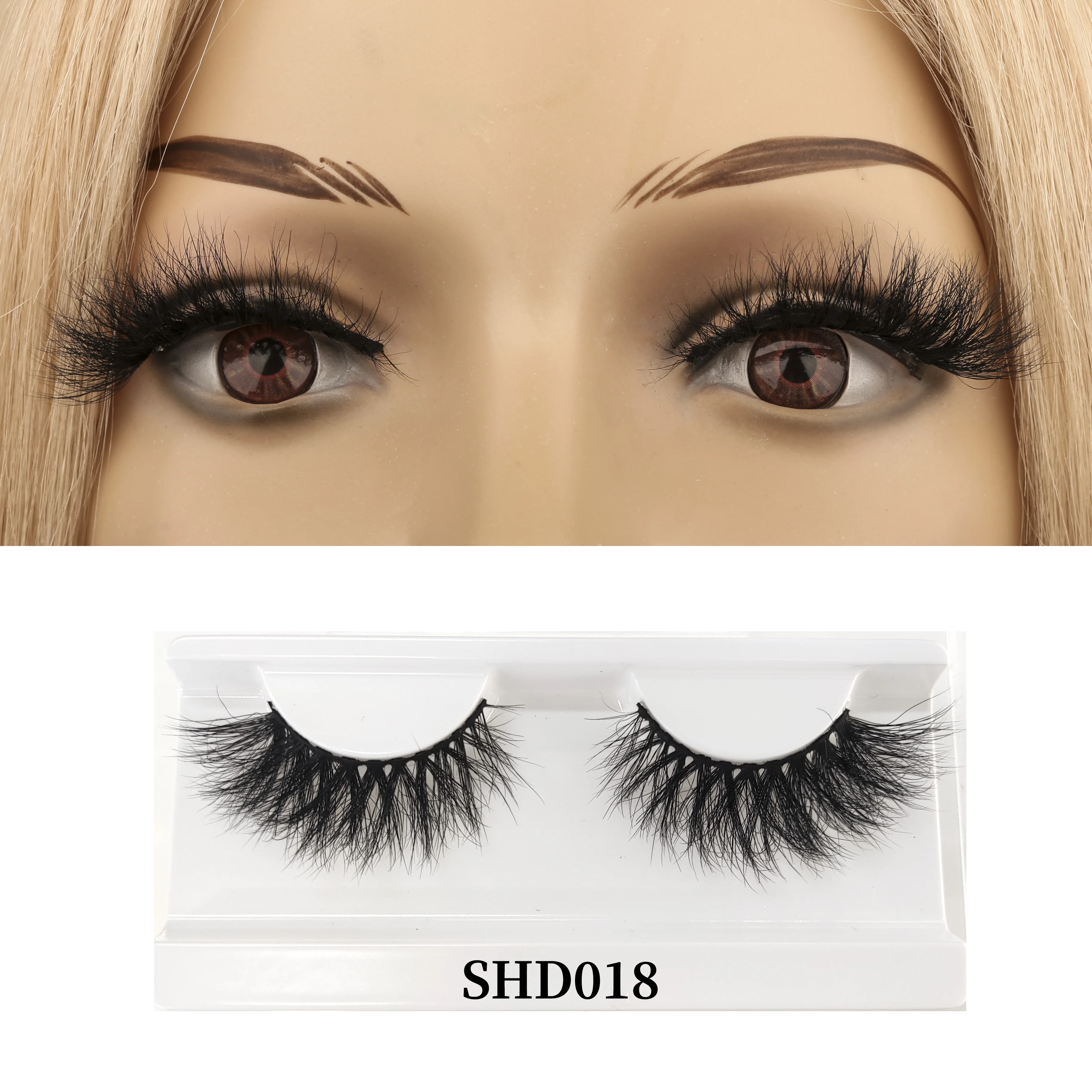 

Dropshipping Worldbeauty Natural long lasting 3d faux mink select false eye lashes