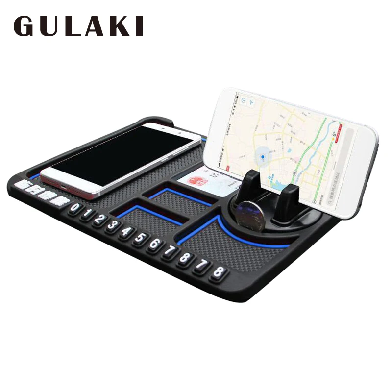 

Temporary parking number plate mobile phone holder
