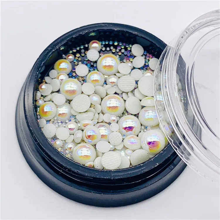 

Flatback Crystals Rhinestone Flat Back Crystal Pearl Stone For Nail Art Diy