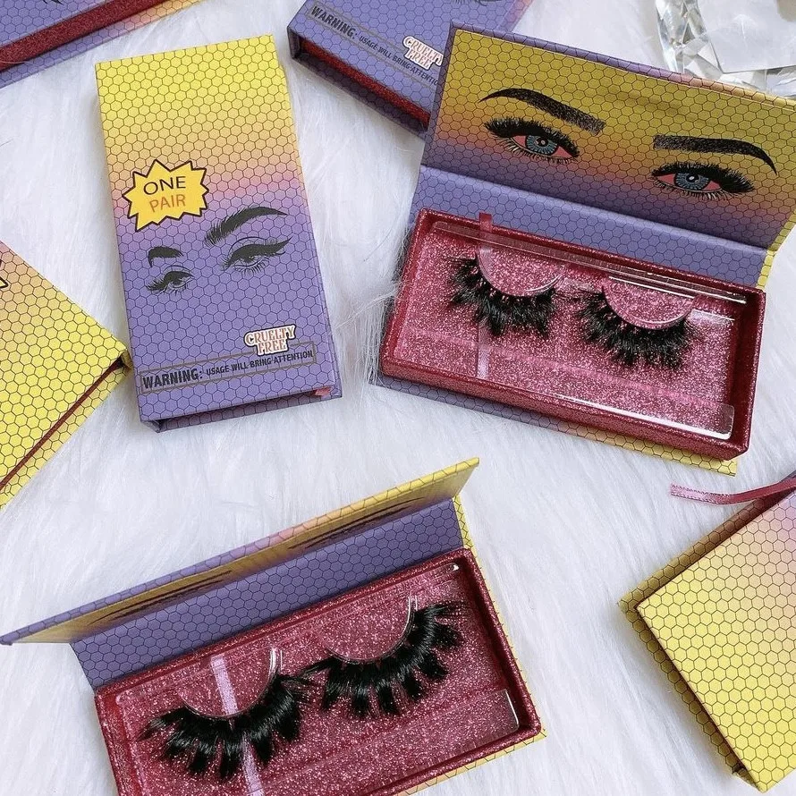 

Creat my own brand private label cheap price eyelash vendor customized boxes false eyelashes 3D mink lashes