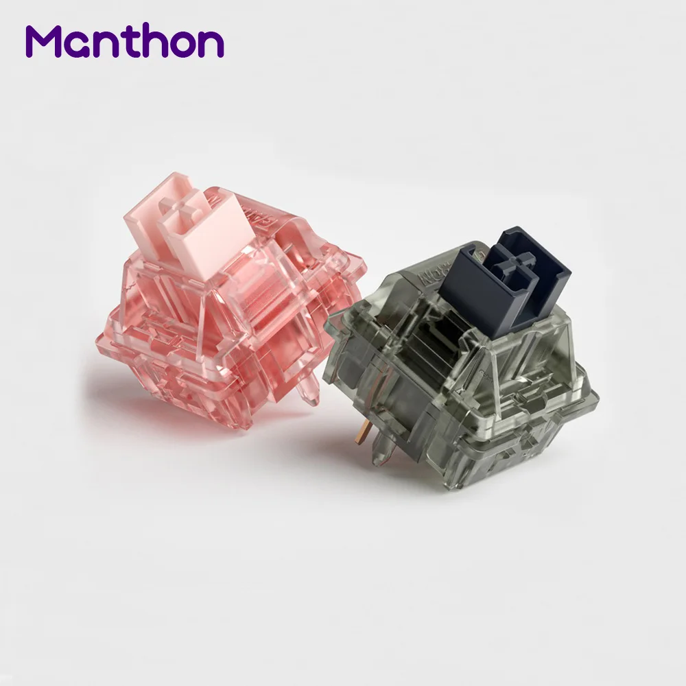 

Gateron BOX V2 Ink Pink Black Switches with 50g 60g Linear 5pin RGB Translucent for Mechanical Keyboard