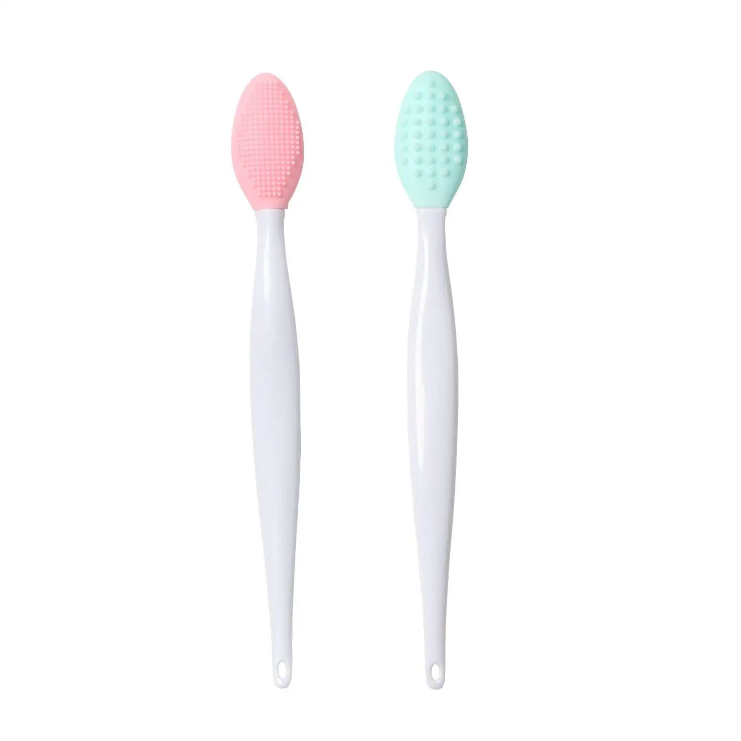 

Private Label Silicone Exfoliating Lip Brush Double-Sided Soft Lip Exfoliator Brushes Lip Scrubber Tool Nose Cleaning, Roes red,purple,,green,pink,yellow