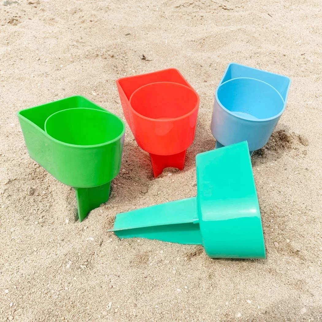 

Beach Cup Holder with Pocket, Multi-Functional Sand Cup Holder for Beverage Phone Sunglasses Key, Beach Accessory Drink Sand Coa, As pictures showed, or customized by customer's designs