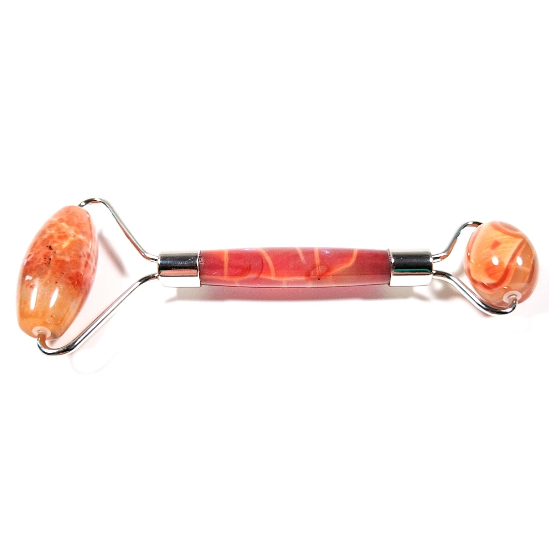 

Red agate Facial Jade Roller Massager for Face Eyes Cheeks Forehead Neck Skin Care Tool