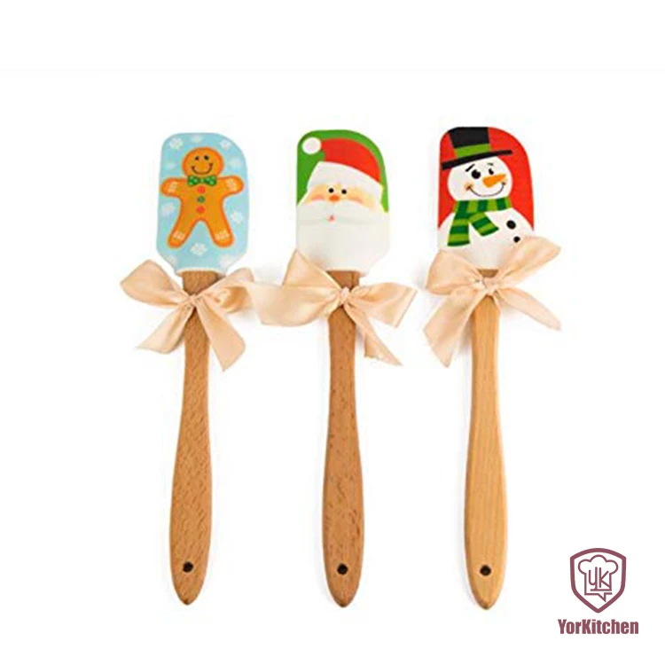 

Christmas Spatula Design Food Non Stick Silicone Gingerbread man spatula Christmas Gadgets