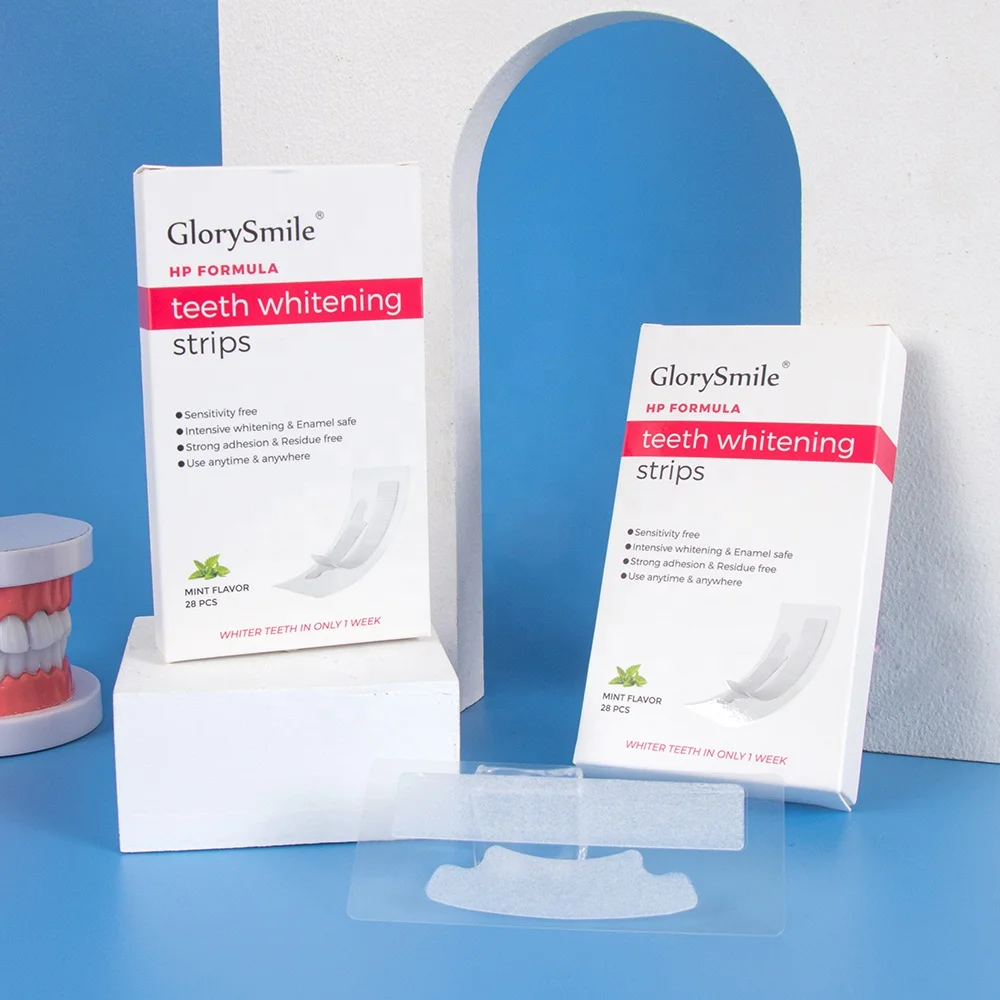 

GlorySmile Advanced Private Label 6% Peroxide 28PCS Teeth Whitening Strips Private Label