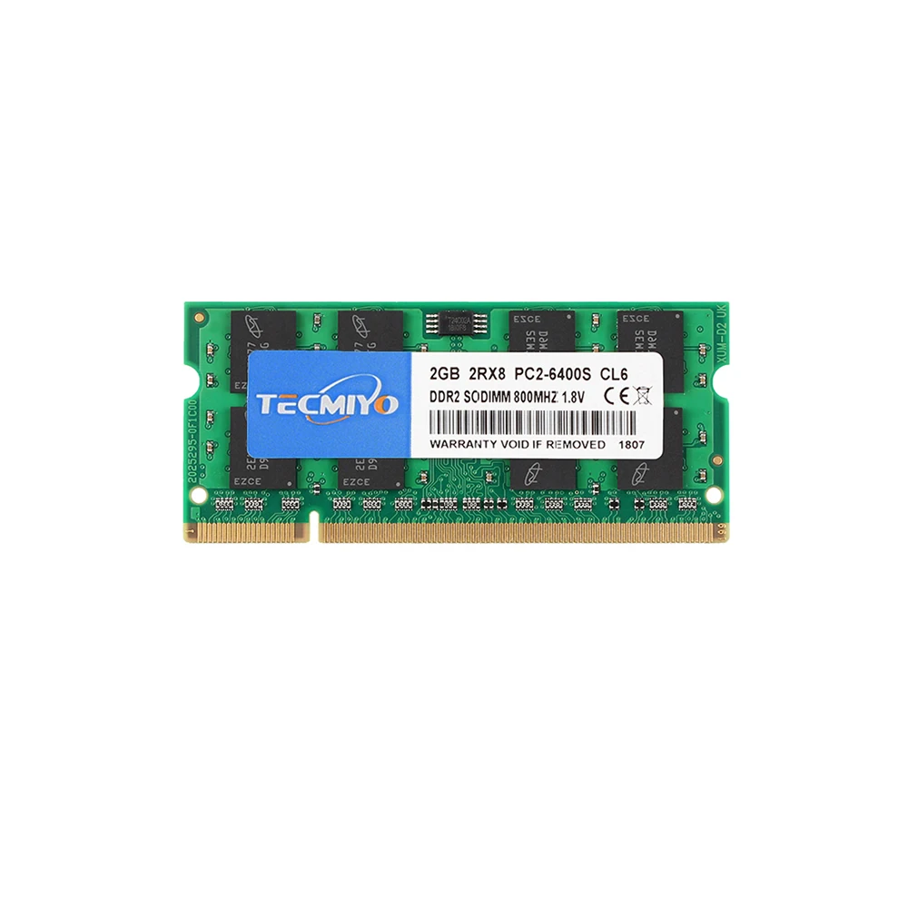 

Test 100% DDR2 2GB ram memoria PC2 6400S 800MHZ sodimm lifetime warranty for laptop Ram memory