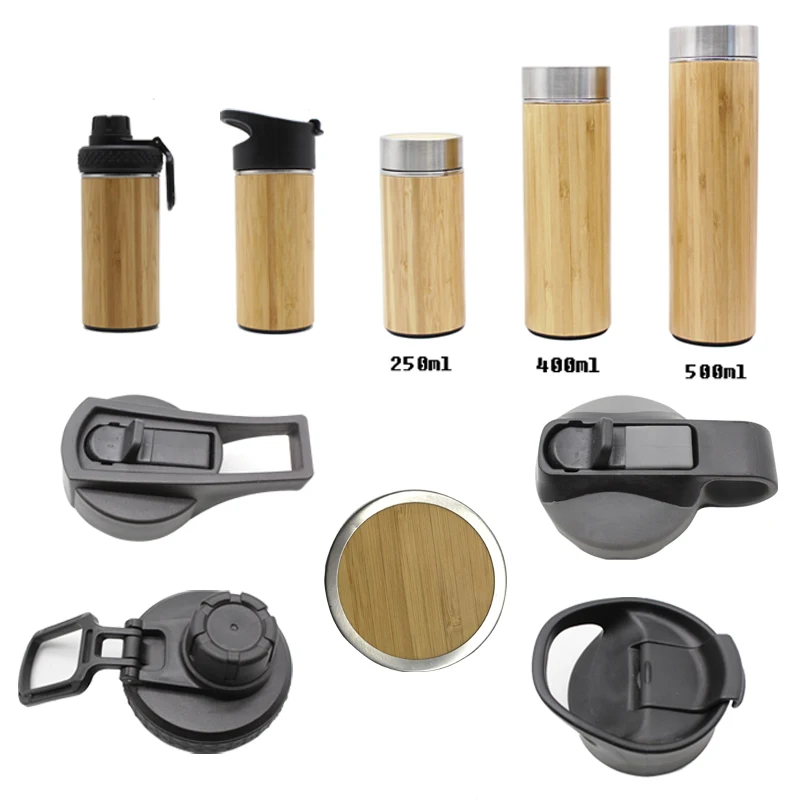 

350ml/420ml/500ml Stainless Steel Vacuum Insulated Bamboo Tumbler Tea Infuser Coffee Travel Mug with Strainer