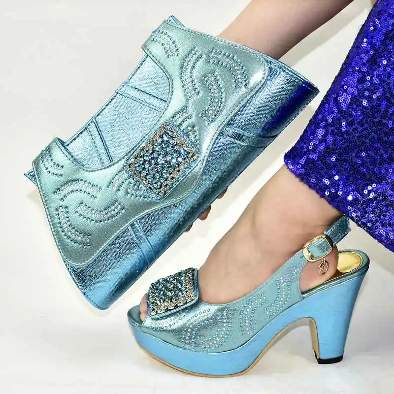 

AX6151 Italian Matching Shoes and Bags for Party Newest Designs black heel hight 10.5cm, Gold,green, black,red,etc