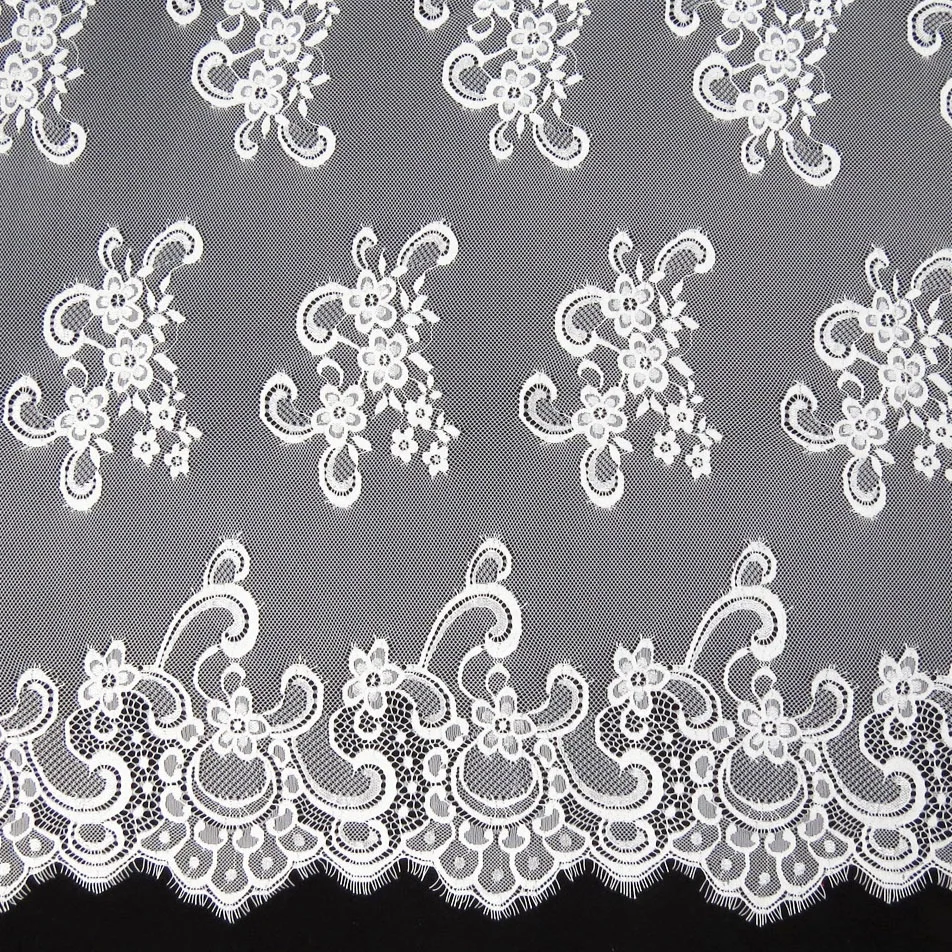 

Garment accessory ivory fabric wedding lace eyelash french stocking, Accept customized color