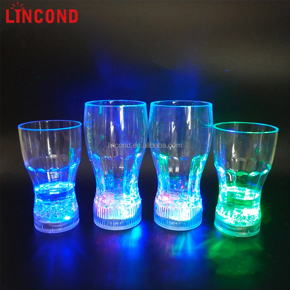 

Free Sample Beer Cup Clear/Transparent Flashing Led Party Cup LED Beer Cup for KTV Bar Nightclub
