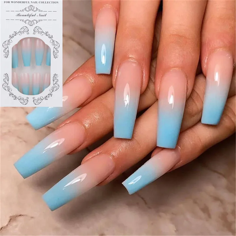 

2021 hot sale False nails beautiful nail tips design Home DIY artificial fake nails
