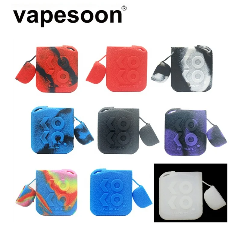 

vapesoon Silicon Case for Caliburn KOKO Prime Pod & 2 ML Cartridge and Vape Pen Cover Shield skin sticker