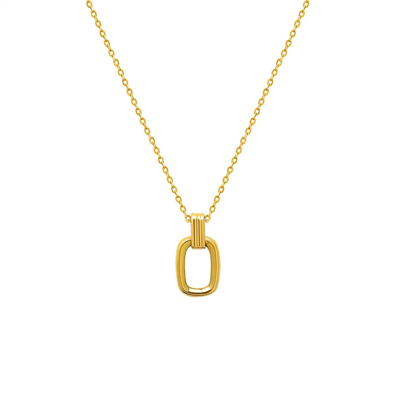 

Promotional Products Modern Simple Style Ladies Custom Pendant Gold Plated Necklace