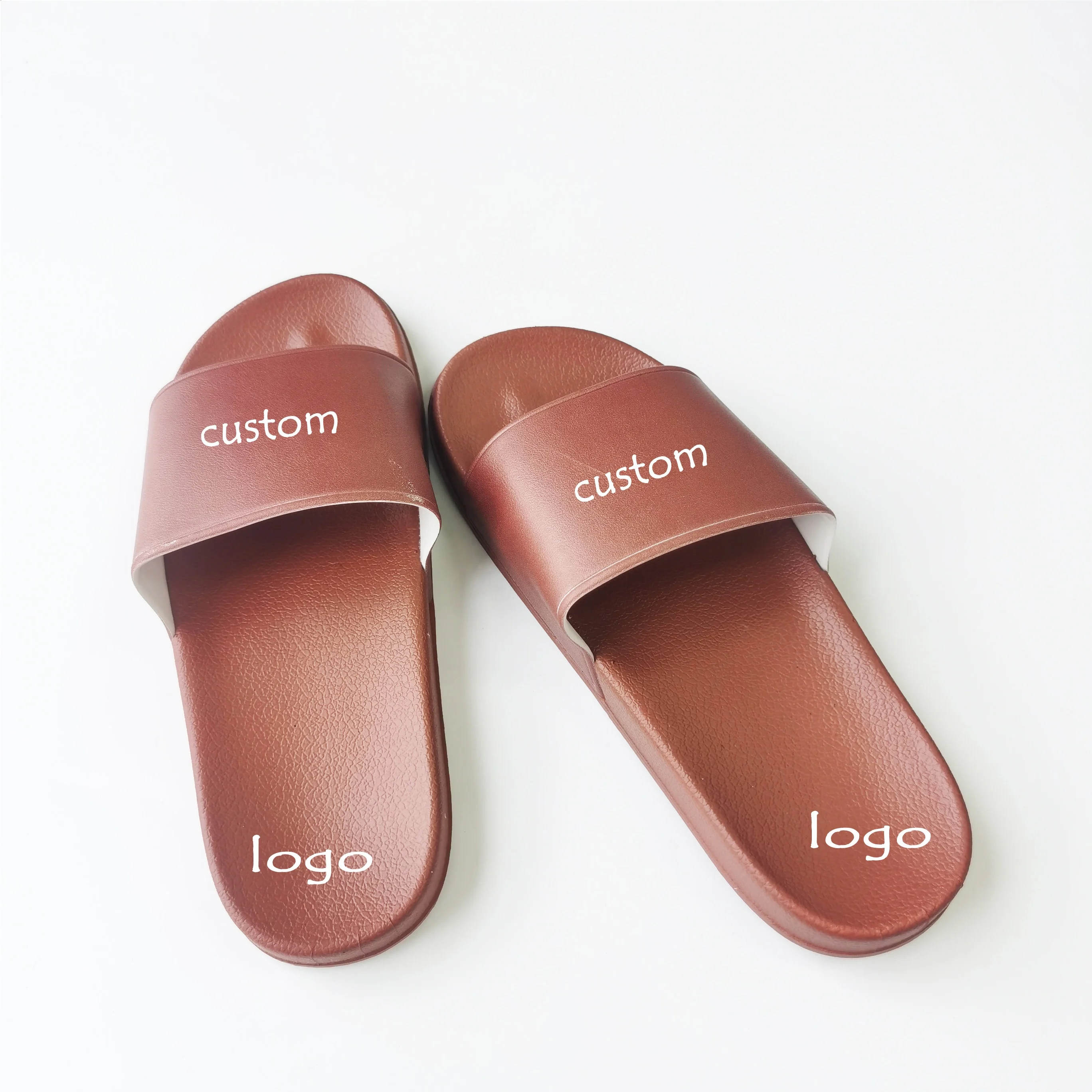

Fashion Indoor Outdoor PVC Blank Custom Logo Slippers Slides Footwear Sandals for Women and Men