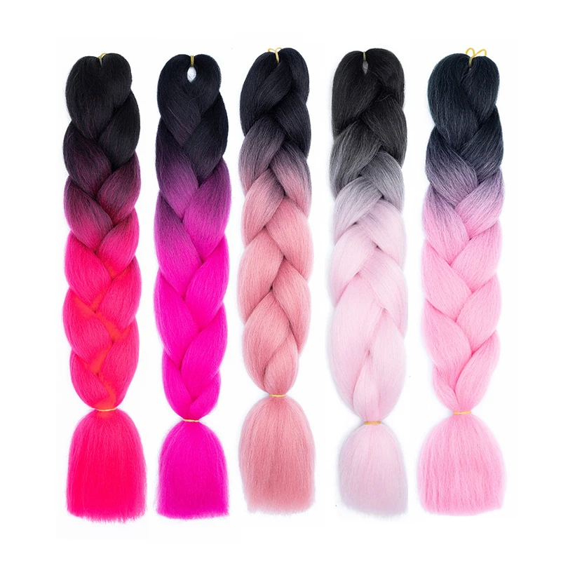 

Wholesale Dongfangxiu Hair bulk synthetic fiber ombre extension braid hair jumbo braid for women synthetic braiding hair