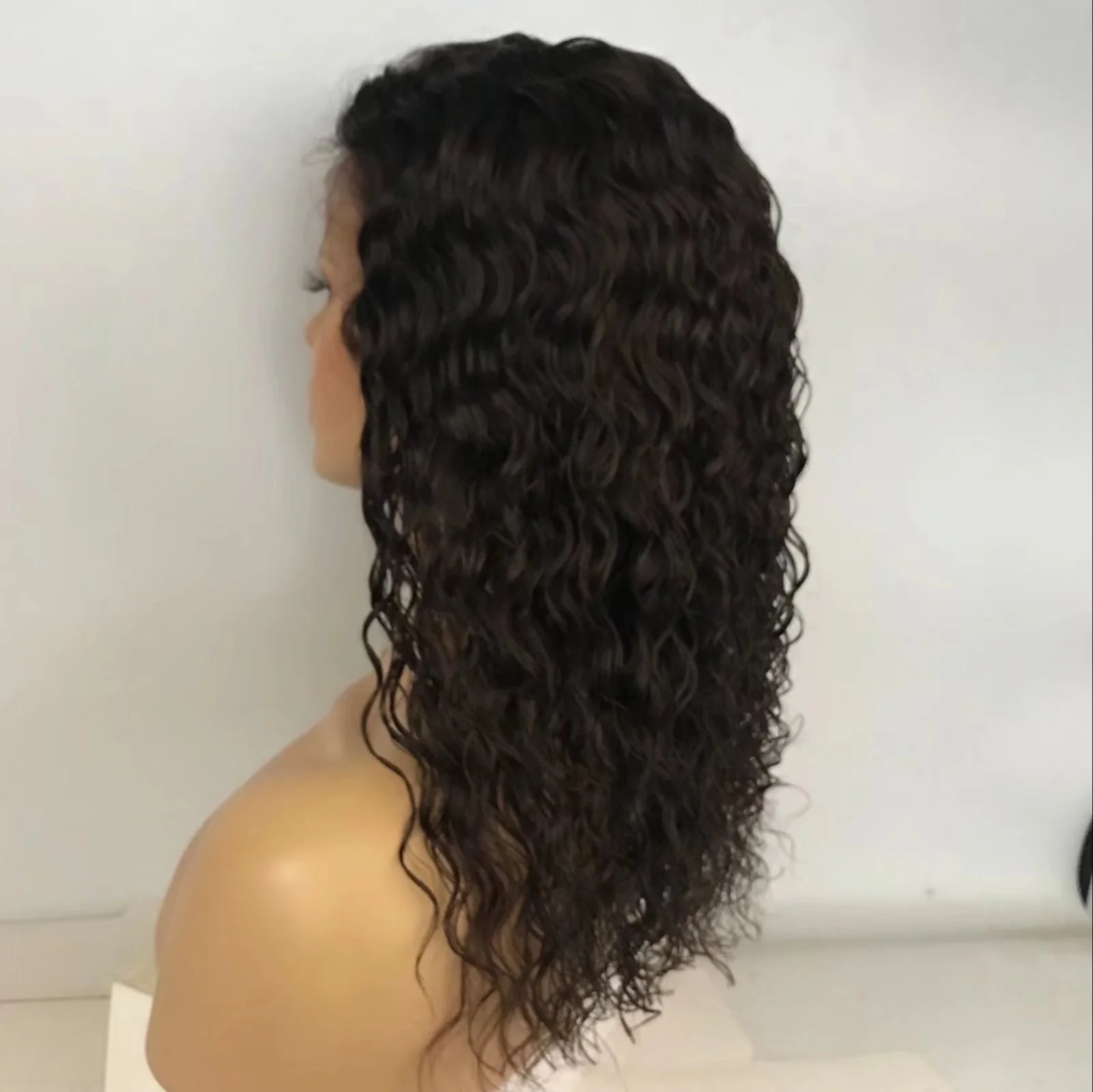 

Amara Best Quality wet wavy human hair lace wig frontal water wave wig