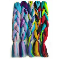 

Pervado Hair New Blend Candy Color 24" 100g Jumbo Braiding Hair Extensions Wholesale Crochet Pre-stretch Braids Bulk