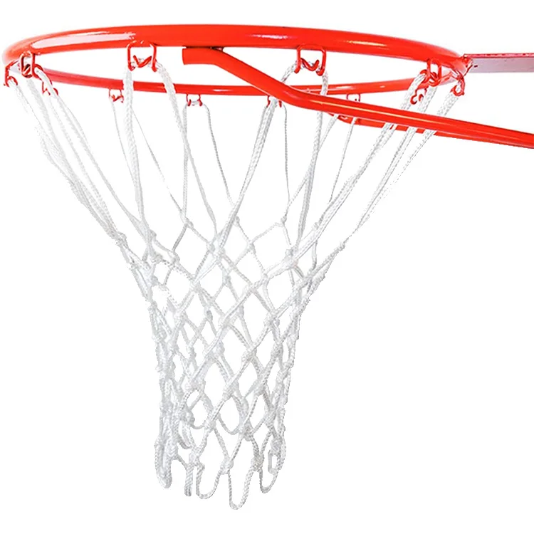 

Heavy Duty Basketball Net Replacement - All Weather Anti Whip, Fits Standard Indoor or Outdoor Rims - White, 12 Loops