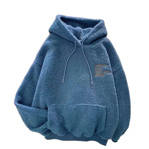 

Winter Hoodie Men Cashmere Embroidered Hoodie Sweater Casual Hoodies For Women