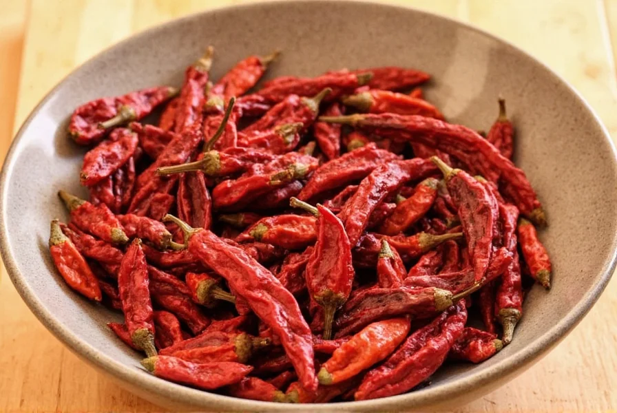 Bunch of dried chile peppers