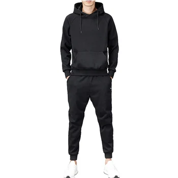 black hoodie sweatsuit set