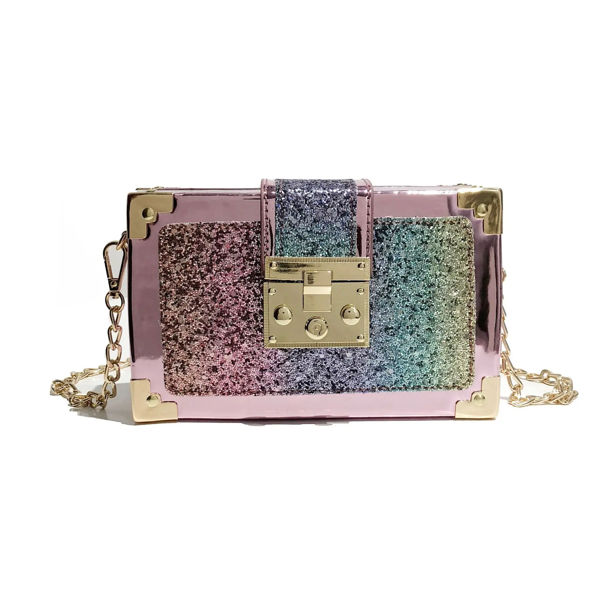 

Ladies Sling Bags In 2020 Sequined Phone Shoulder Small Square Crossbody Pink Bag, Accept customized color