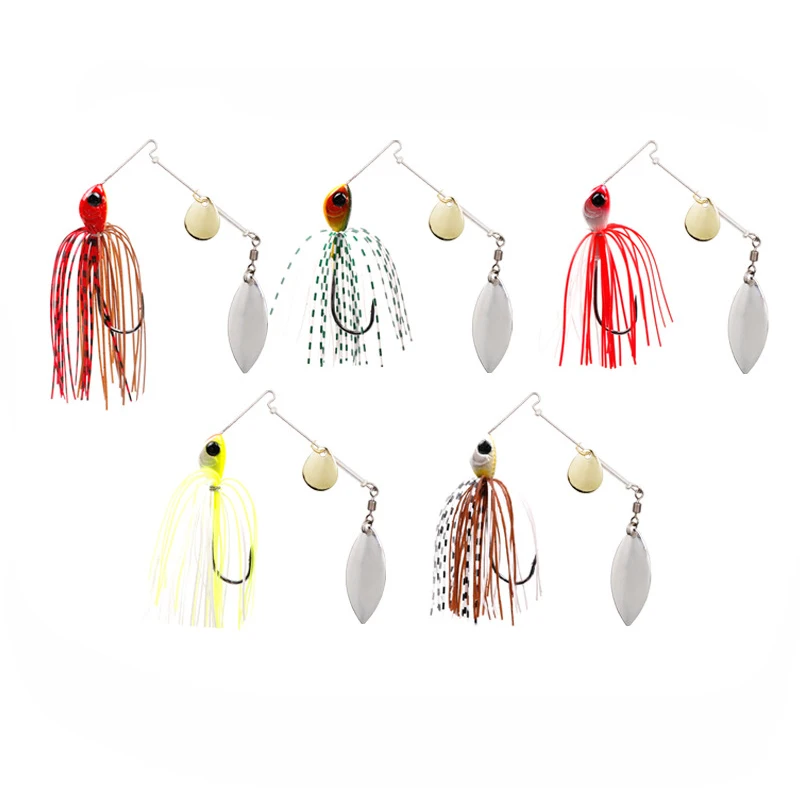 

TAIGEK 12G 18G Bass Fishing Lure Spinner Baits Jigs for Freshwater Spinnerbait Rooster Tail Jigs Spinner bait