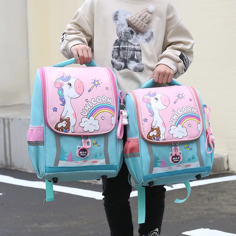 

Kindergarten pupils cute cartoon space printing school back bags wear-resistant and load-reducing kids backpack school bags