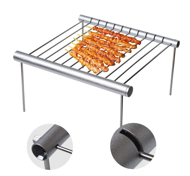 

Portable Stainless Steel BBQ Grill Folding BBQ Grill Mini Pocket BBQ Grill Barbecue Accessories For Home Park Use